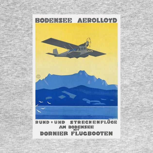 Bodensee Aerolloyd Vintage Poster 1925 by vintagetreasure